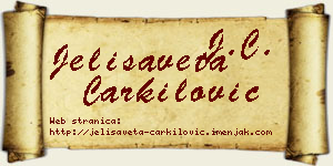 Jelisaveta Čarkilović vizit kartica